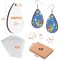 50 Pieces Sublimation Blanks Products - Sublimation Earring Blanks with Earring Hooks and Jump Rings for Halloween Christmas Women Girls DIY Earring Project Sublimation Accessories